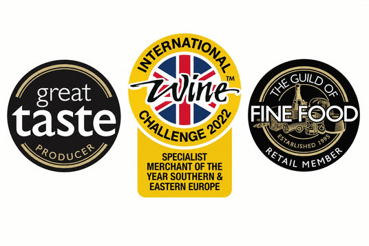 Best of Hungary's awards, including Great Taste Producer and IWC Merchant of the Year Southern & Eastern Europe 2022.