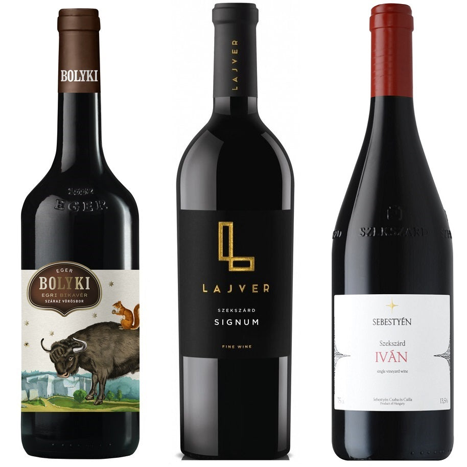 An selection of Egri Bikavér, these are the best bottles Hungarian Bull's Blood red wine in the UK.