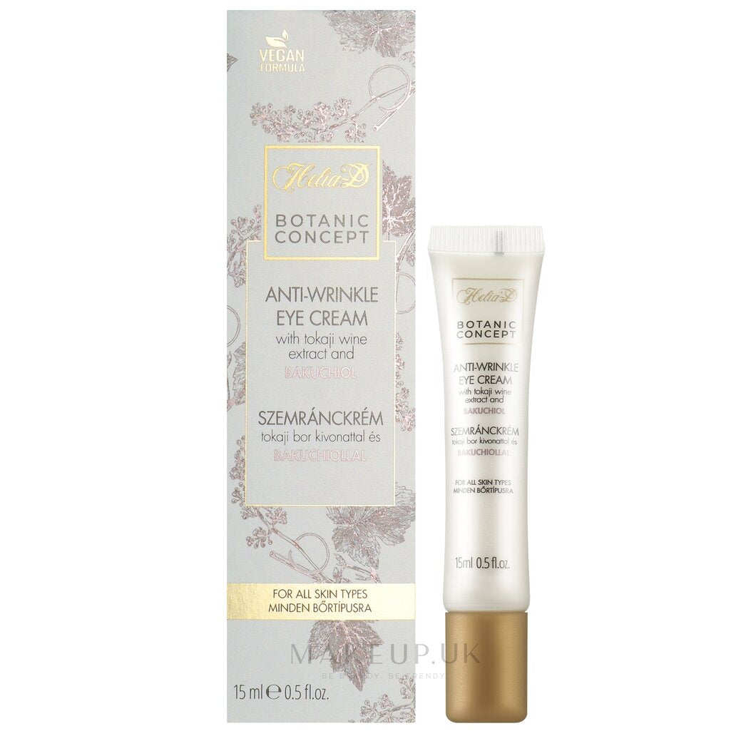 A tube of the best anti-wrinkle eye cream, this is an anti-ageing vegan cream.