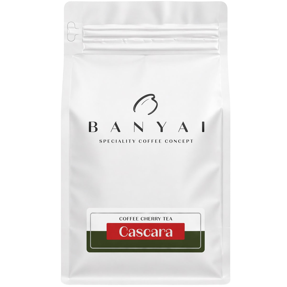 A pack of cascara coffee cherry tea made from the sun dried outer skins of coffee cherries.
