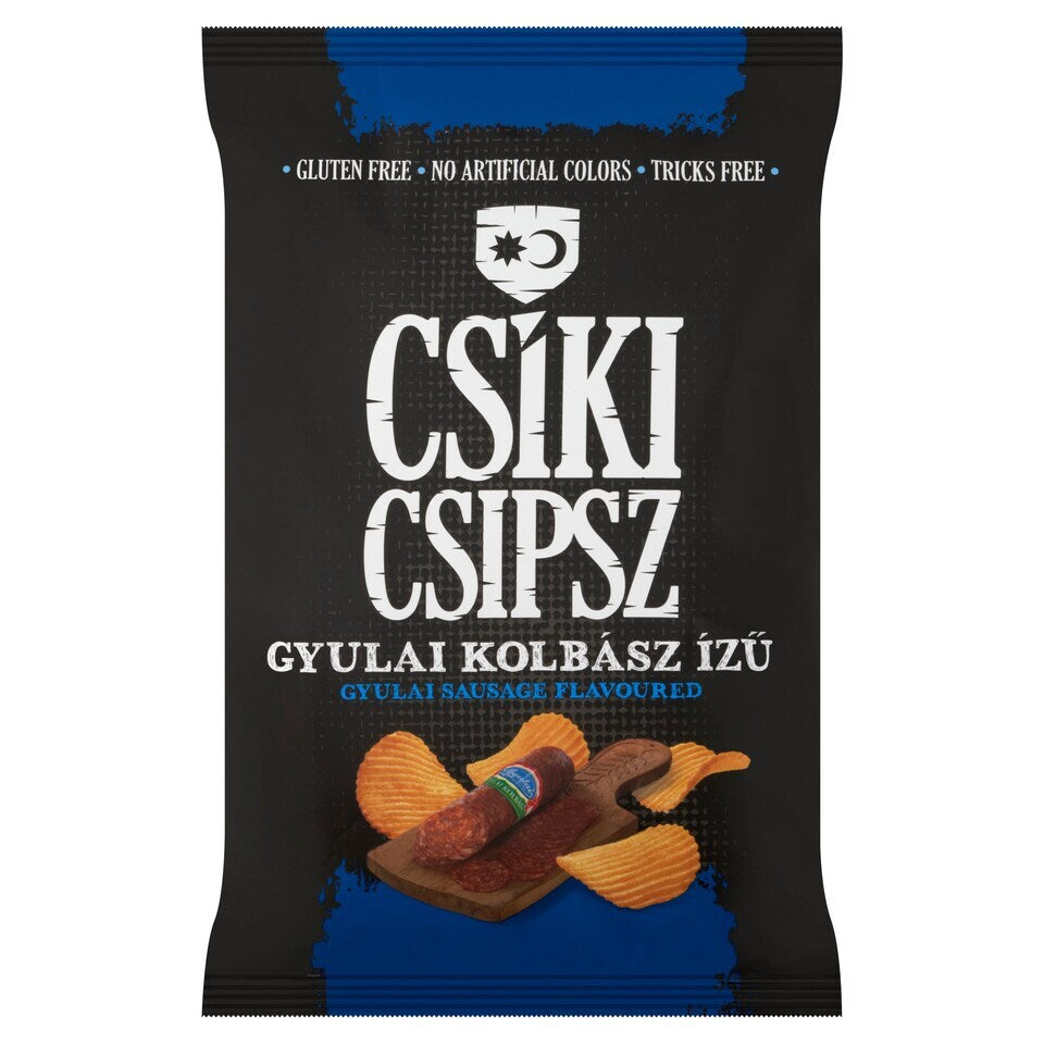 A packet of Chorizo flavoured crunchy potato crisps.