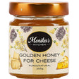 A jar of golden honey.