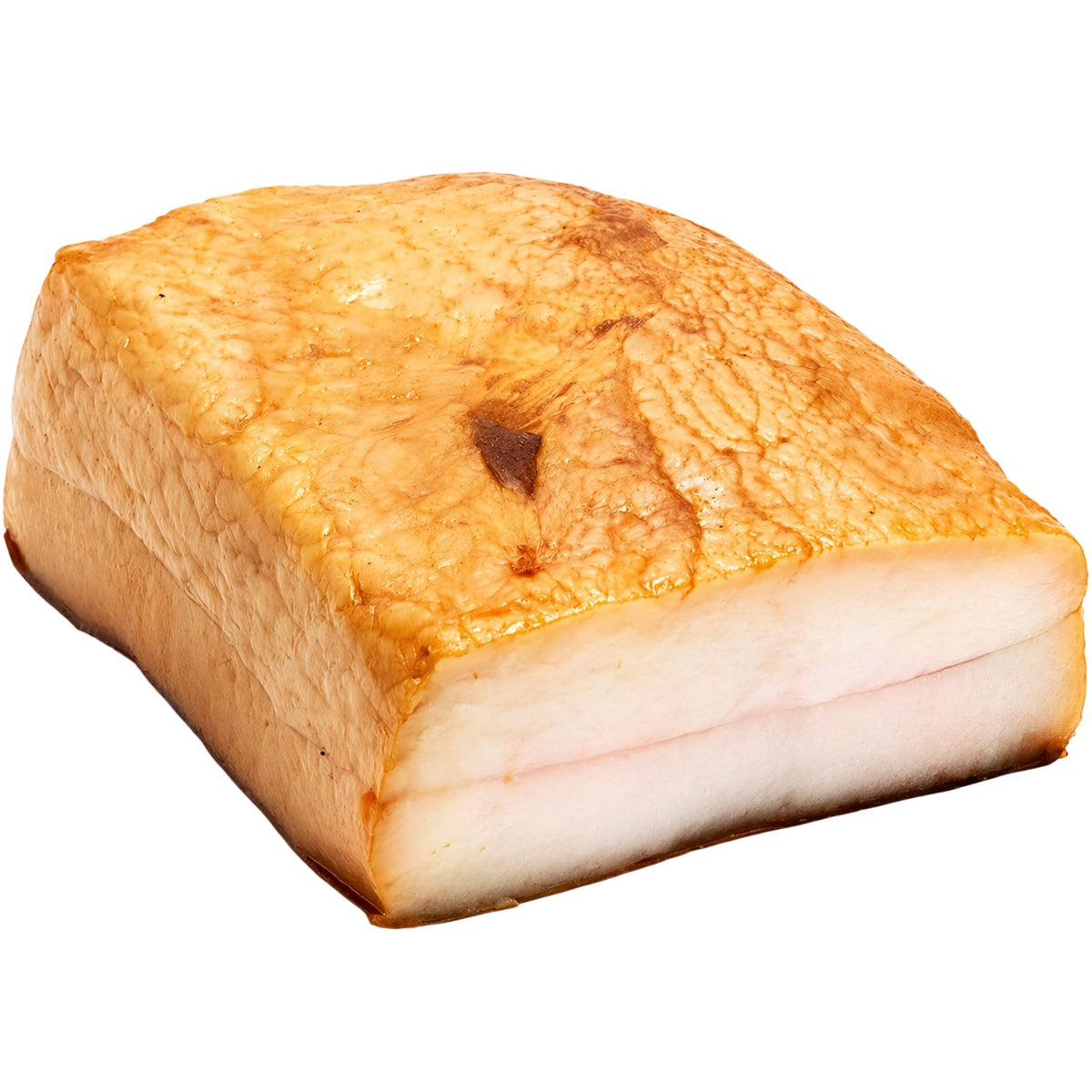 Hungarian Mangalitsa lardo from Szomor Farm, traditionally cured and cold-smoked pork fatback with a rich buttery texture.