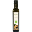 A bottle of organic cold-pressed walnut oil, this is a pure cooking oil best used for frying, baking or salad dressing.
