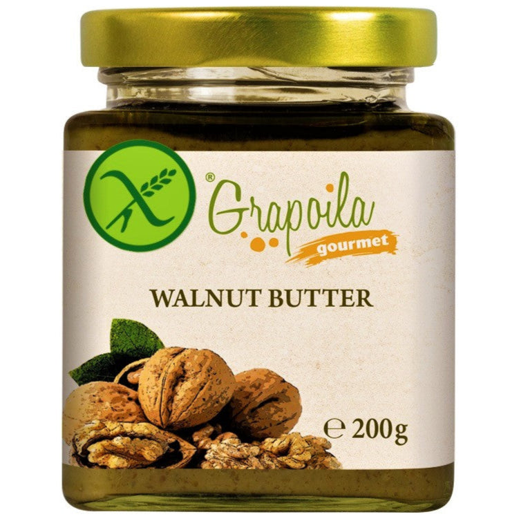 A jar of creamy walnut butter, this is the healthiest nut butter and a vegan spread from fresh raw walnuts.
