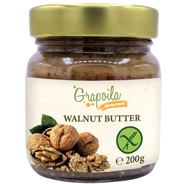 A jar of creamy walnut butter, this is the healthiest nut butter and a vegan spread from fresh raw walnuts.