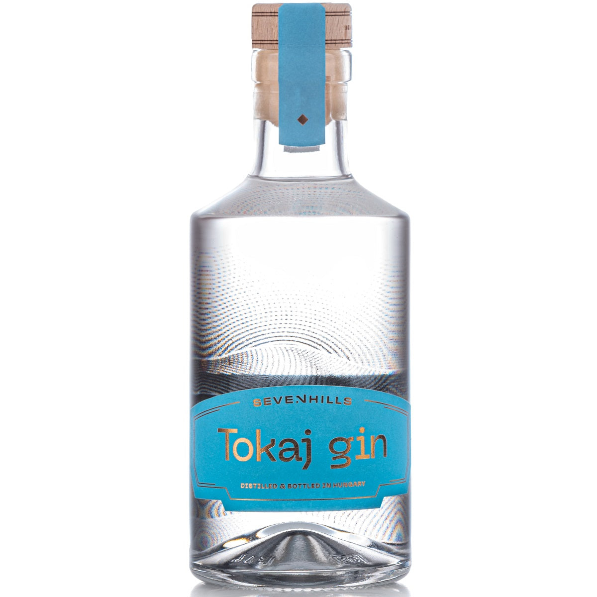 A bottle of Seven Hills Tokaj Gin.