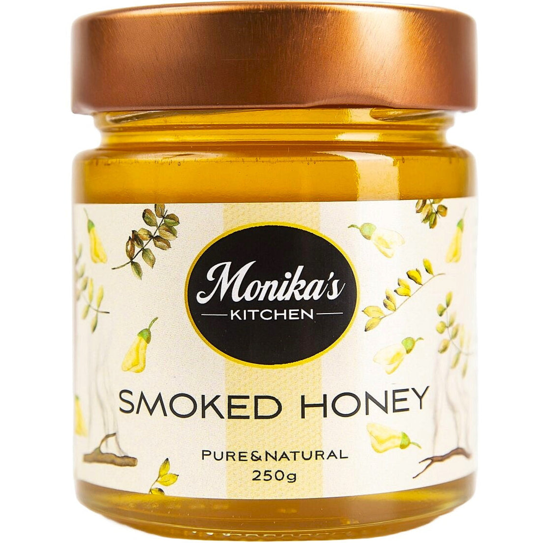 A jar of smoked honey.