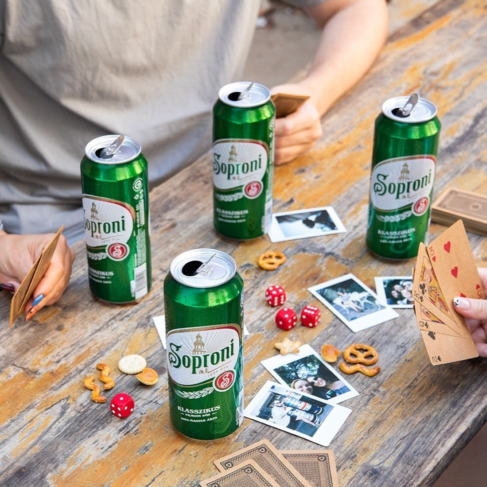 Soproni lager is one of the best and most popular Hungarian beer brands.