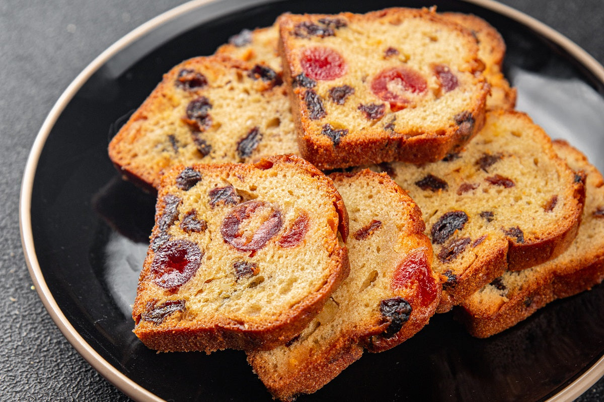 A sour cherry fruit cake recipe, this traditional dessert loaf is made with dried fruits and nuts.