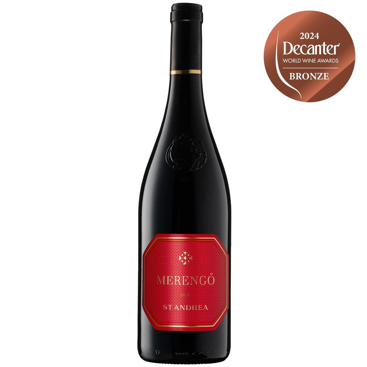 A bottle of Merengő Egri Bikavér Superior, this is a Hungarian Bull's Blood red wine from St Andrea Winery.