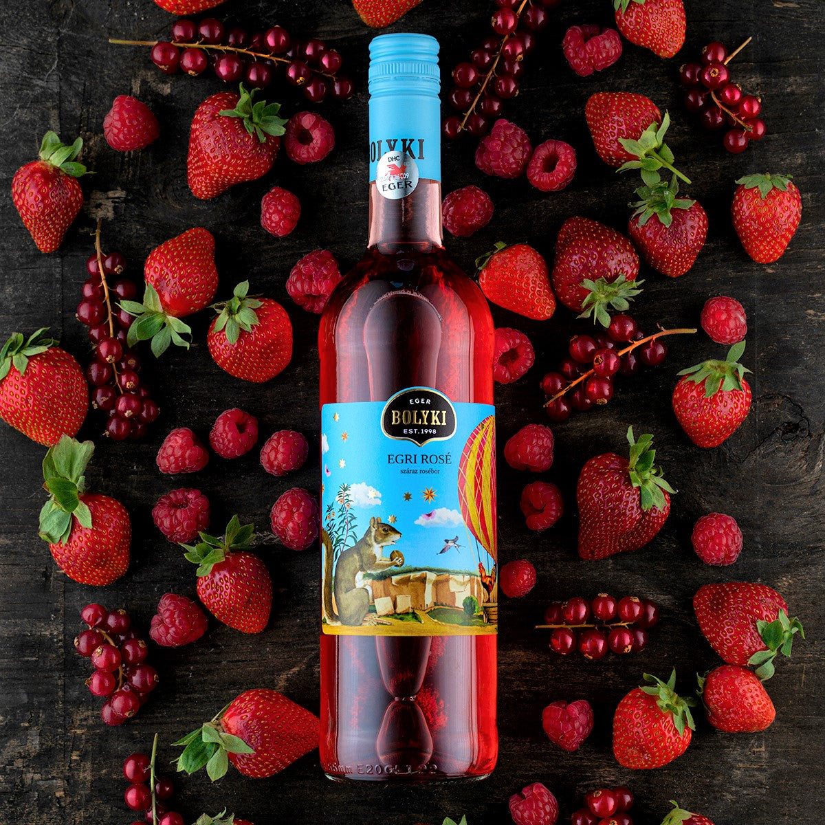 A bottle of Hungarian dry rosé is the best pairing for fruits including strawberries, raspberries and redcurrants.