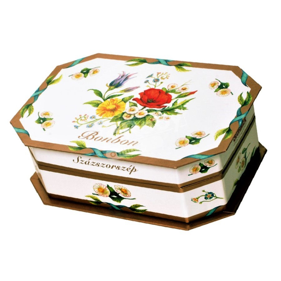 A box of Százszorszép, Stühmer's flagship chocolate selection.