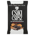 A packet of black truffle infused potato crisps, a crunchy gourmet snack.