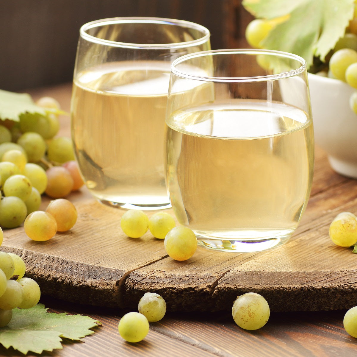 A glass of verjus blanc, meaning green juice, is a non-alcoholic ingredient perfect for replacing vinegar in salad dressings.