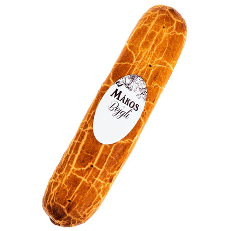 Mákos bejgli is a traditional Hungarian poppy seed roll.