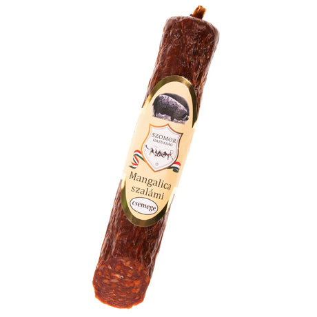 A mangalitza salami made from the best Hungarian smoked mangalitsa pork meat.