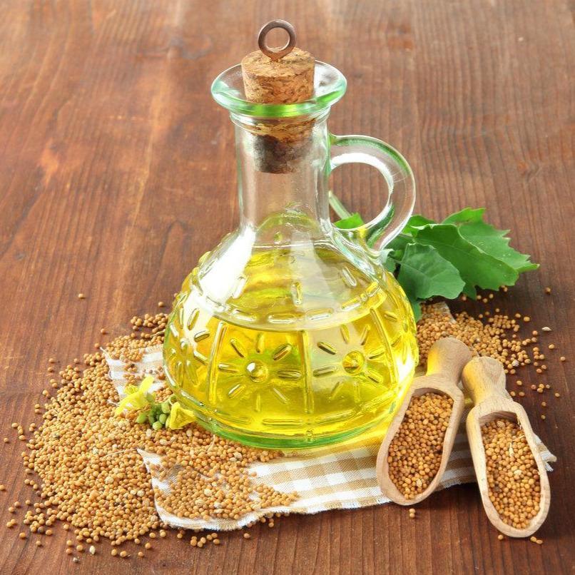 Mustard seed oil is a cold-pressed pure cooking oil best used for making Indian dishes.
