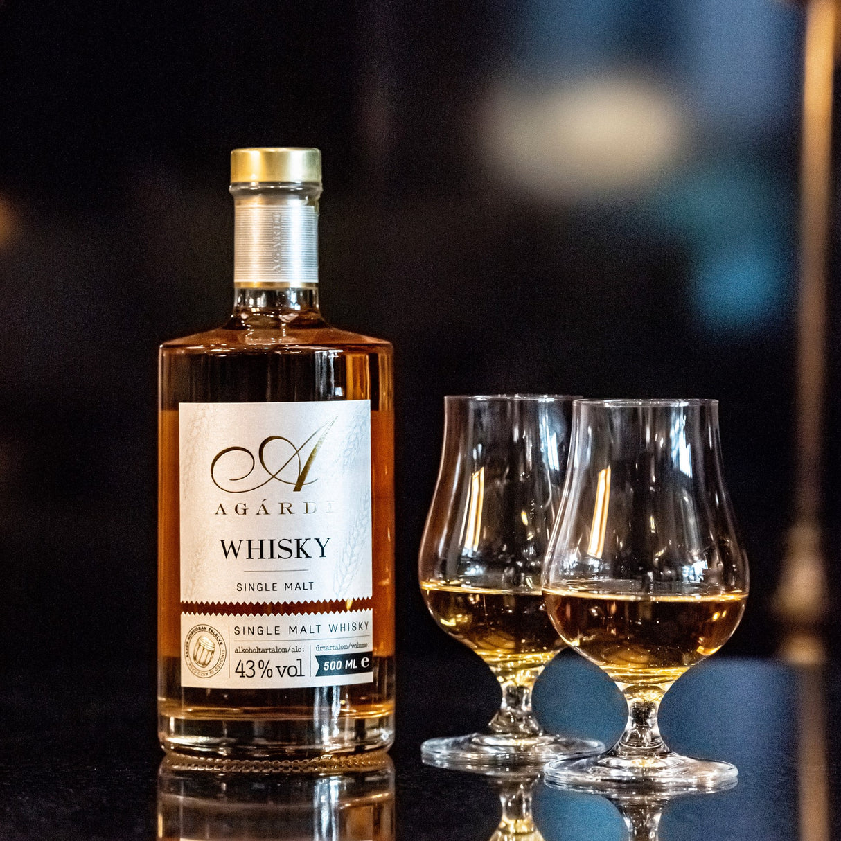 A bottle of the best single malt whiskey.