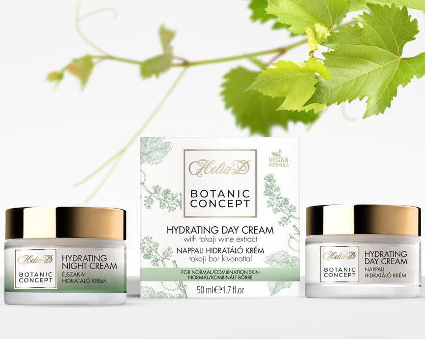 A selection of the best vegan hydrating and moisturising day and night creams.