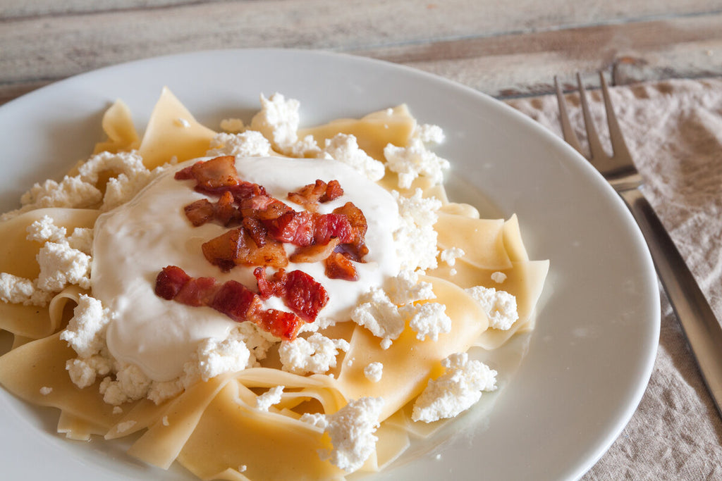 Túrós Csusza - Cottage Cheese Pasta