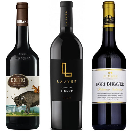 An selection of Egri Bikavér, these are the best bottles Hungarian Bull's Blood red wine in the UK.