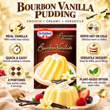 An infographic about Dr Oetker Vanilla Pudding Mix. This versatile pudding powder is perfect for desserts.