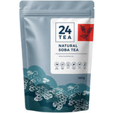 Pack of buckwheat tea from roasted Tartary buckwheat seeds.