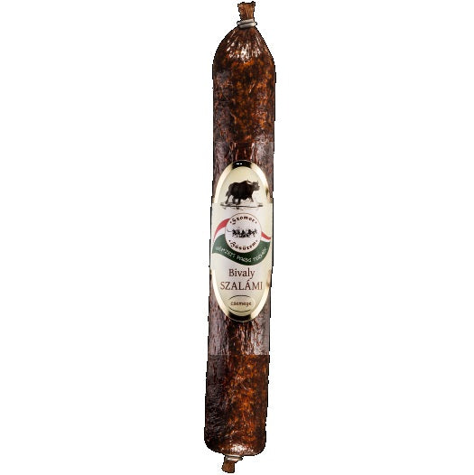 A buffalo salami made from water buffalo meat.