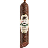 A buffalo salami made from water buffalo meat.