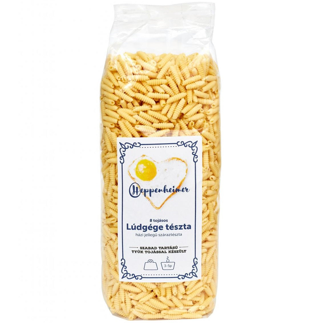 Csigatészta, also known as Lúdgége, is a traditional Hungarian pasta similar to an Italian Garganelli.