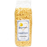 Csigatészta, also known as Lúdgége, is a traditional Hungarian pasta similar to an Italian Garganelli.