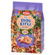 A packet of Diós kifli Hungarian walnut crescent cookies.