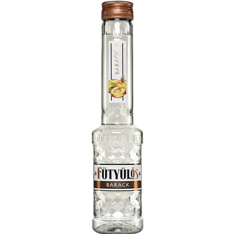 A bottle of Futyulos Barack Palinka made by the Hungarian Zwack Distillery.