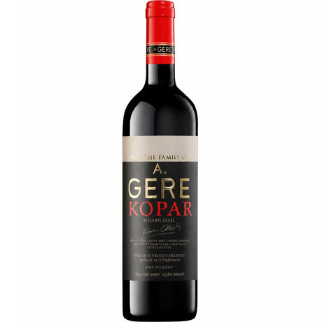 Bottle of Kopar from A. Gere winery from Villany in Hungary.