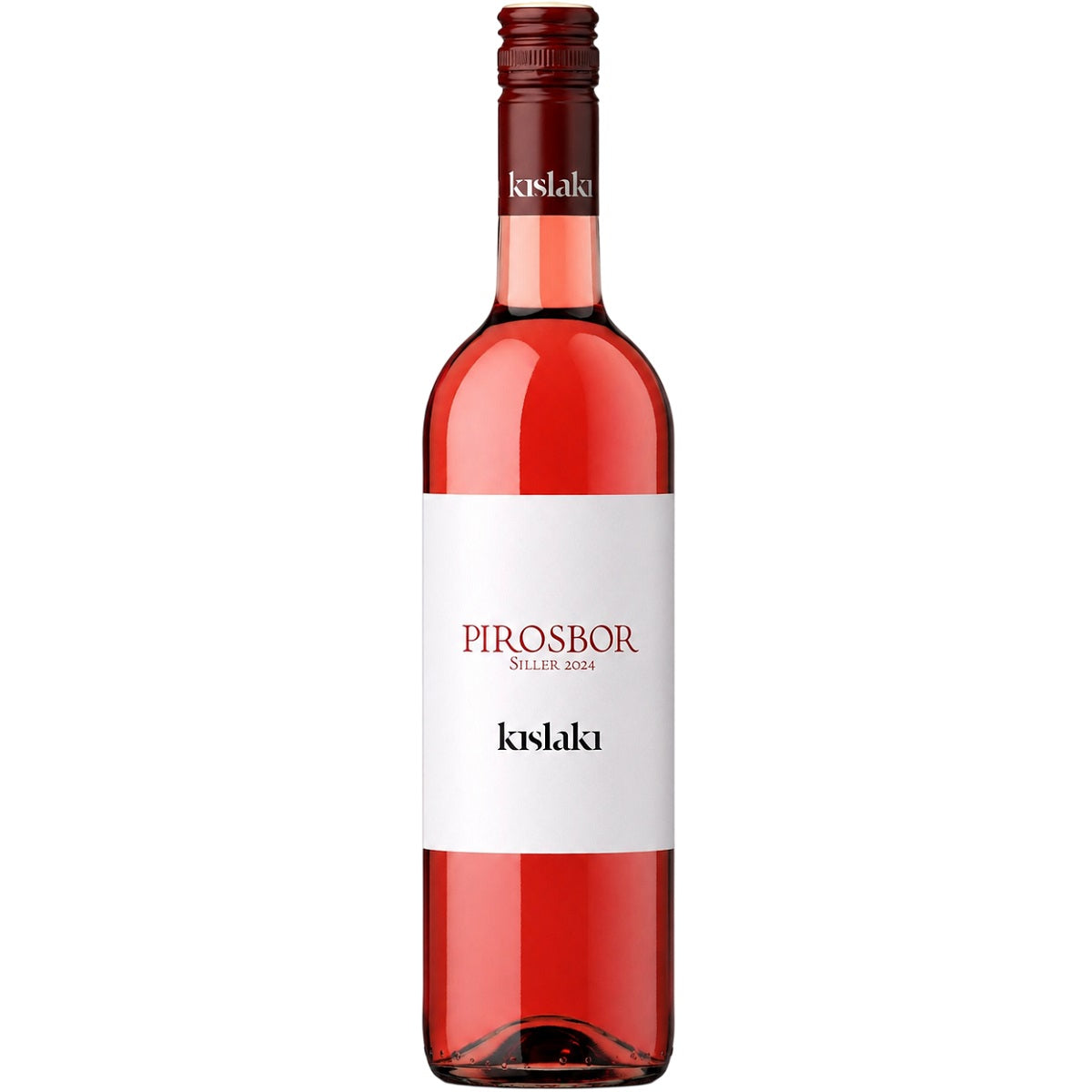 A bottle of Siller Hungarian rose wine from Kislaki Winery.