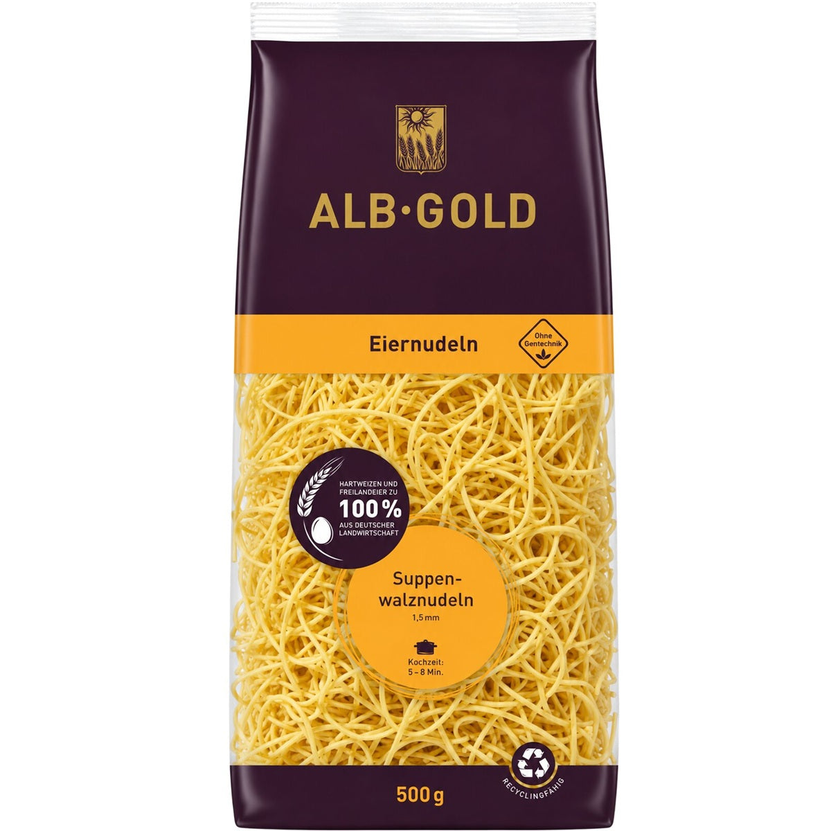 Pack of Kluski traditional Polish egg noodles.
