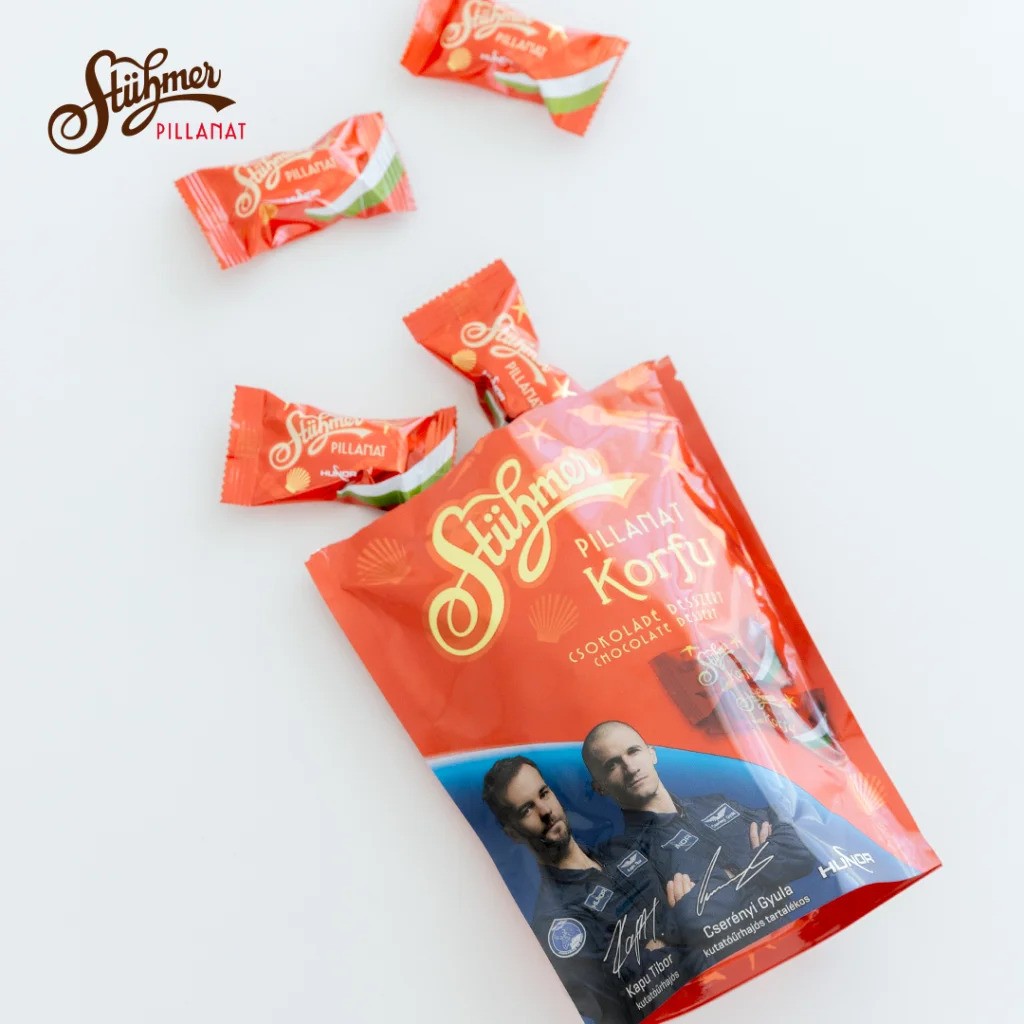 A pack of Korfu Moments Chocolate by Stuhmer.