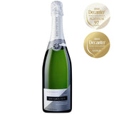 A bottle of Kreinbacher Prestige Brut Decanter award-winning Hungarian champagne.