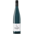 A bottle of blanc de noir dry white wine from Lajver Winery.