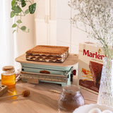 A whole piece of Marlenka cocoa cake.