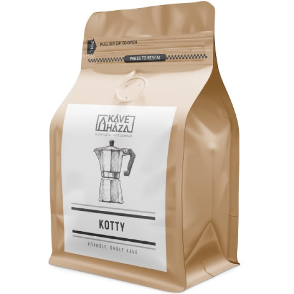 Moka express pre-ground coffee from Arabica beans. This medium-coarse grind is designed for Italian moka pots.