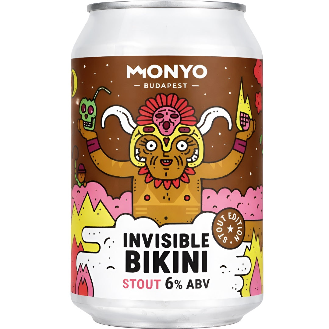 Can of craft stout beer from Monyo Brewery.