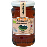 A jar of organic mountain honey.