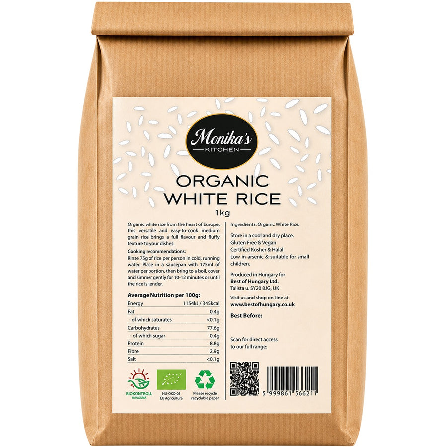Organic White Rice 1kg - Premium Quality European Rice – Best of Hungary