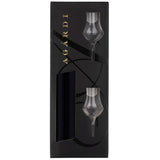 A pair of pálinka glasses in a gift box.