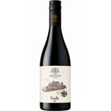 Bottle of Pannonhalma Tricollis Red wine from the Pannonhalmi Archabbey in Hungary.