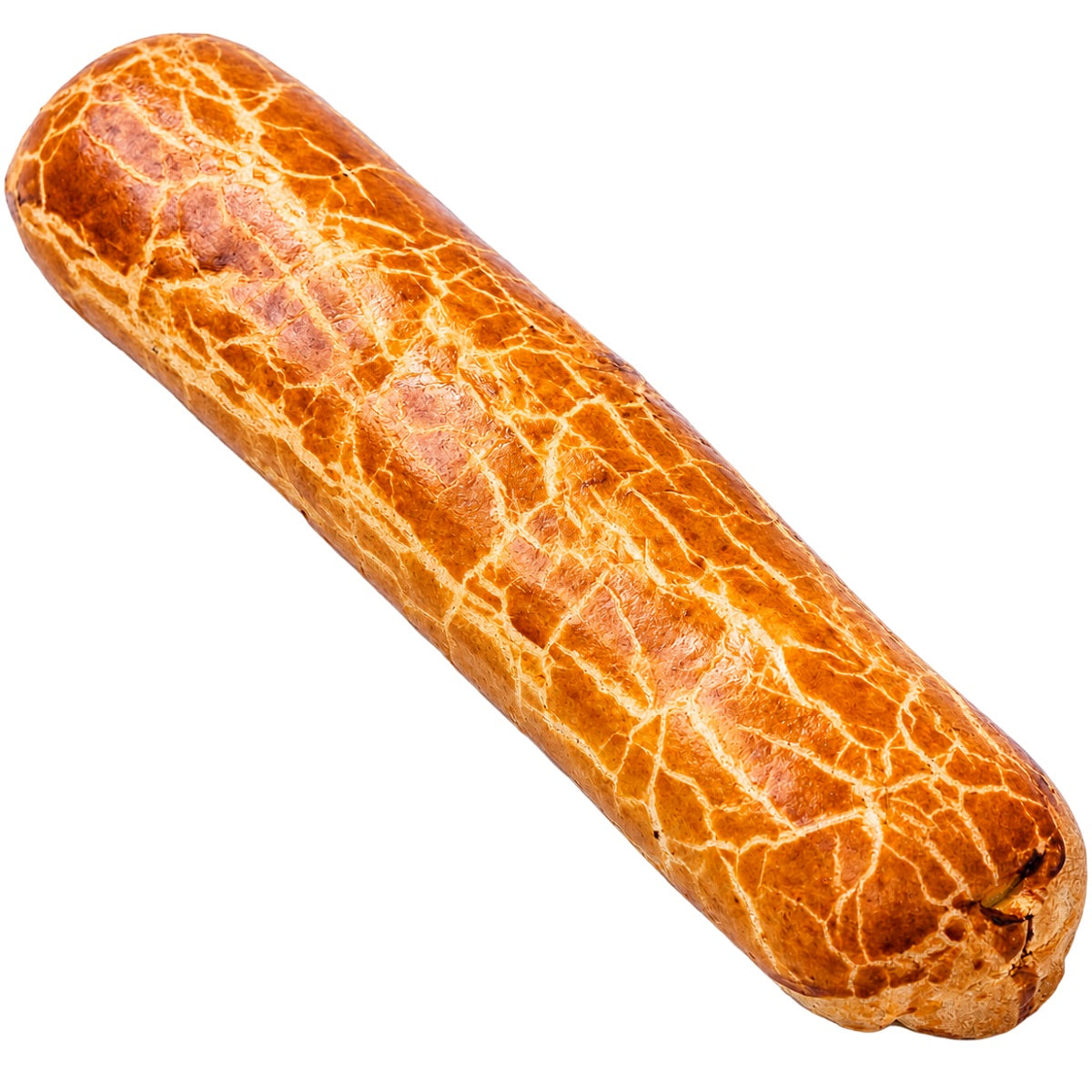 Plum bejgli, a Hungarian beigli roll filled with plum jam.
