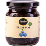 Jar of plum jam with no added sugar or pectin, this Szilvalekvár is the best Hungarian plum jam recipe from 100% fruit.