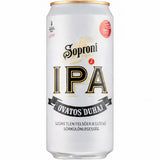 A can of Soproni Óvatos Duhaj, an unfiltered Hungarian IPA beer by the Soproni Brewery.